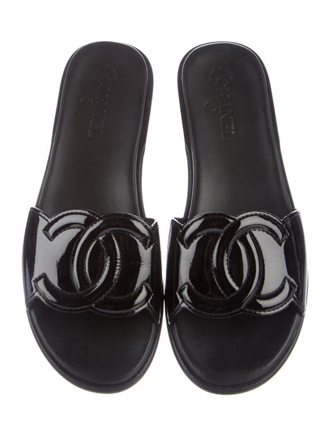 vintage chanel slides|chanel slides for women.